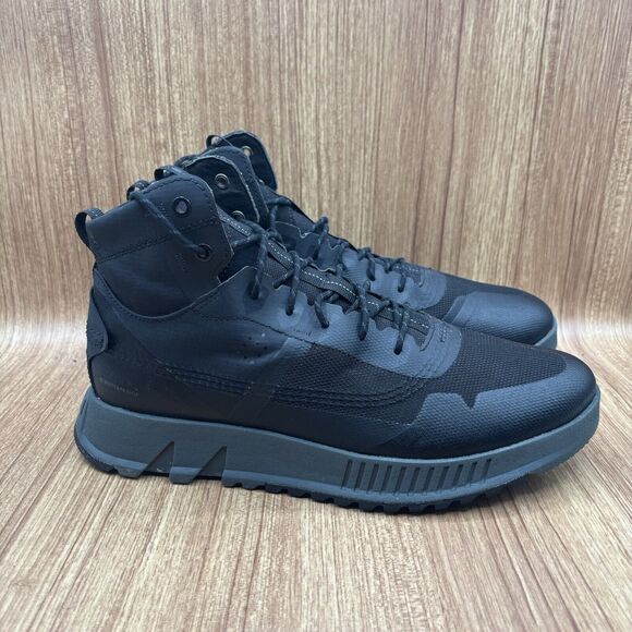 Sorel Mac Hill Lite Rush Waterproof Black Grill Hiker Sneaker Size 11.5 Boot - Picture 1 of 8